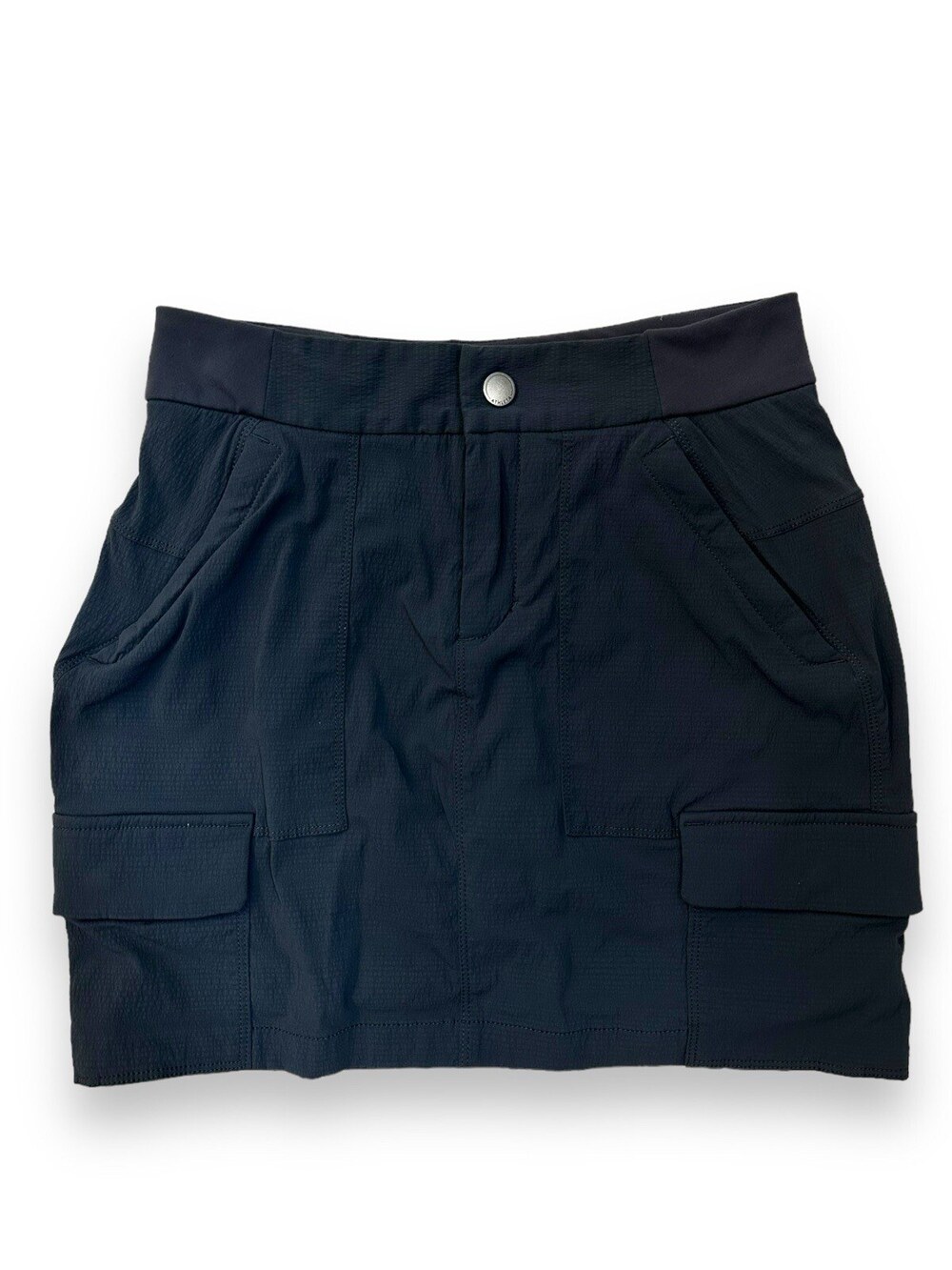 Athleta Trekkie Skort Women's 2 Gray Cargo Pockets Skirt Hiking Athleisure